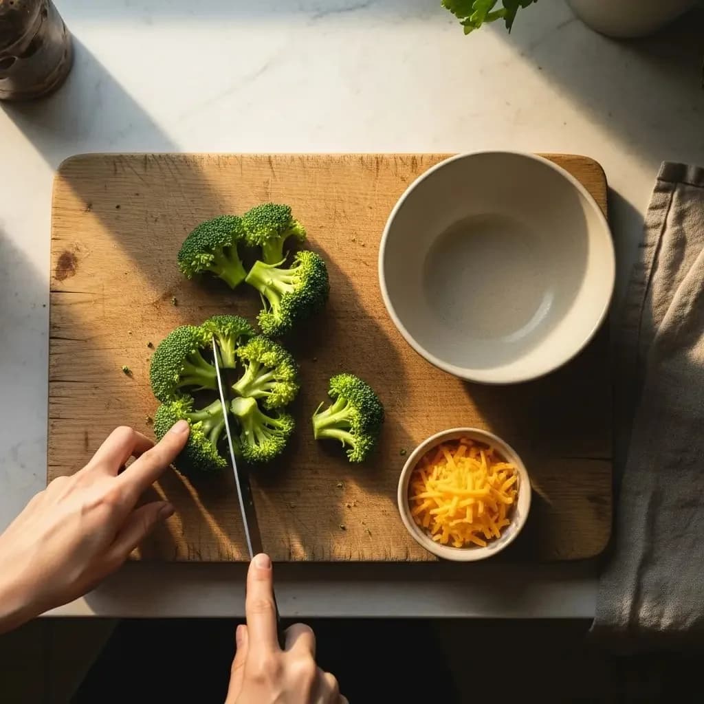 Adding freshly grated cheddar to broccoli cheese soup pot
